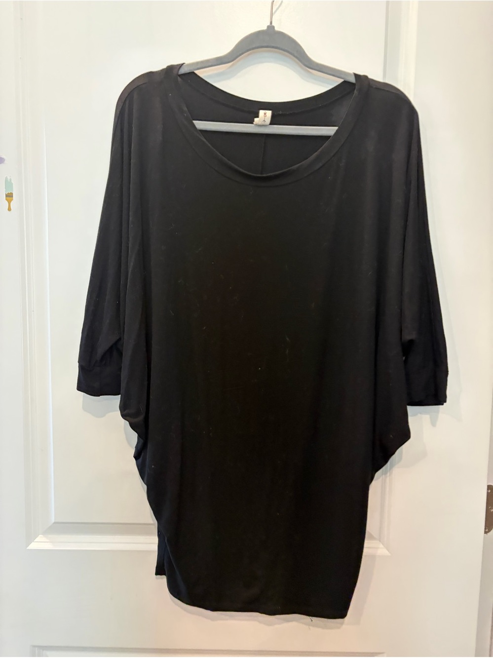 Vanilla Bay Black Dolman Sleeve Tunic